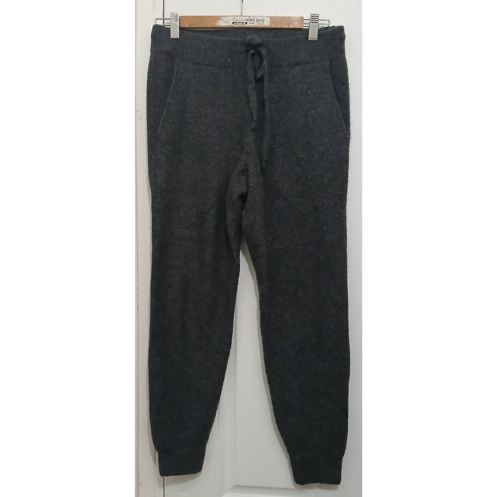 Lou & grey womens small wool jogger sweater pants gray cozy lounge wear